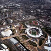 Aerial view of the Olympic Stadium, shot the day after the London 2012 Paralympic Games ended. Photo: WPA Pool/Getty Images