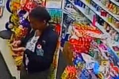 Owami Davies was caught on CCTV in a shop in Croydon on the night she was last seen alive. Credit: Met Police