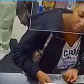 Owami Davies was caught on CCTV in a shop in Croydon on the night she was last seen alive. Credit: Met Police