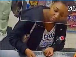 Owami Davies was caught on CCTV in a shop in Croydon on the night she was last seen alive. Credit: Met Police
