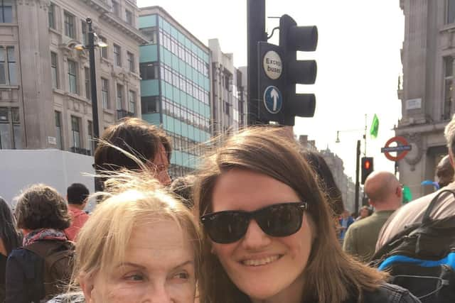 BA customer Eleonore Murauer and her mother, Edith. Photo: Supplied