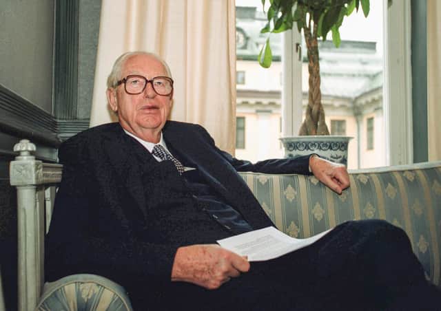 Hans Rausing Snr, who was credited with turning food packaging company Tetra Pak into a global giant. Credit: GUNNAR ASK/AFP via Getty Images