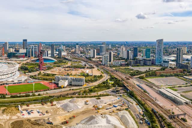 The Stratford skyline around the Olympic Park in 2019. Credit: Adobe Stock