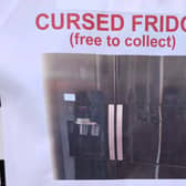 A POSTER offering a free ‘cursed fridge’ for collection has appeared on Twitter this week, leaving social media users in hysterics. Credit: SWNS