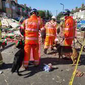 Three people have been rescued from a collapsed house in Thornton Heath after a “fire and explosion”. Photo: London Fire Brigade