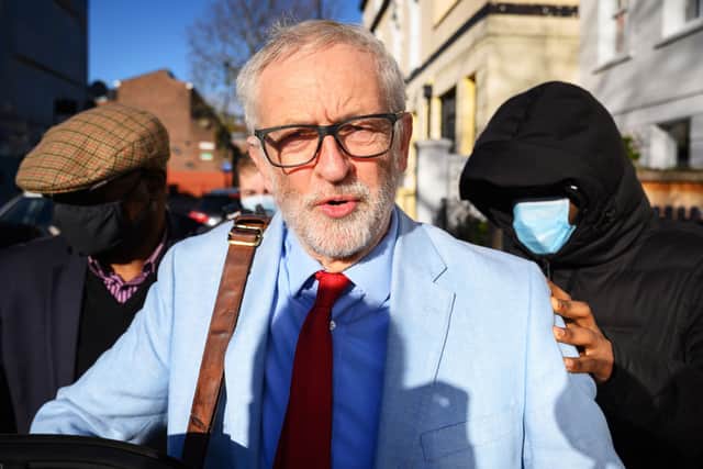 Jeremy Corbyn outside his Islington home. Credit: Leon Neal/Getty Images