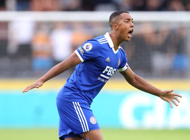  Youri Tielemans of Leicester City reacts during the Pre-Season Friendly between Hull City and Leicester City (Photo by George Wood/Getty Images)