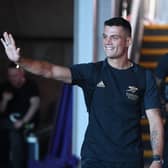 Arsenal's Granit Xhaka arrives at Selhurst Park before the Premier League match  (Photo by Stuart MacFarlane/Arsenal FC via Getty Images)