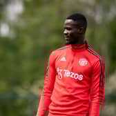  Eric Bailly of Manchester United in action during a first team training session (Photo by Ash Donelon/Manchester United via Getty Images)