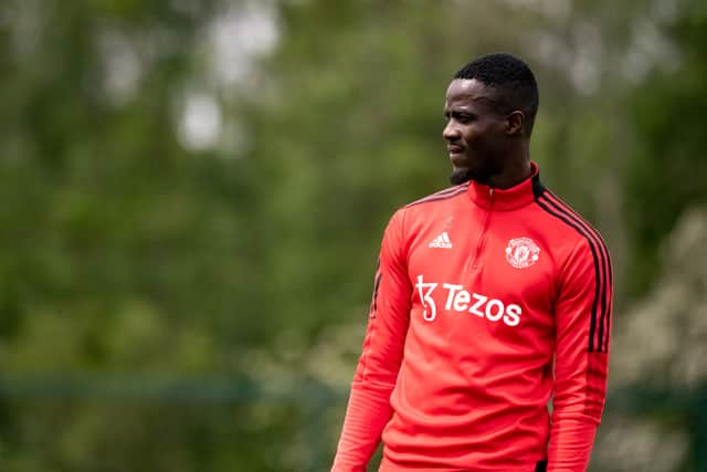  Eric Bailly of Manchester United in action during a first team training session (Photo by Ash Donelon/Manchester United via Getty Images)