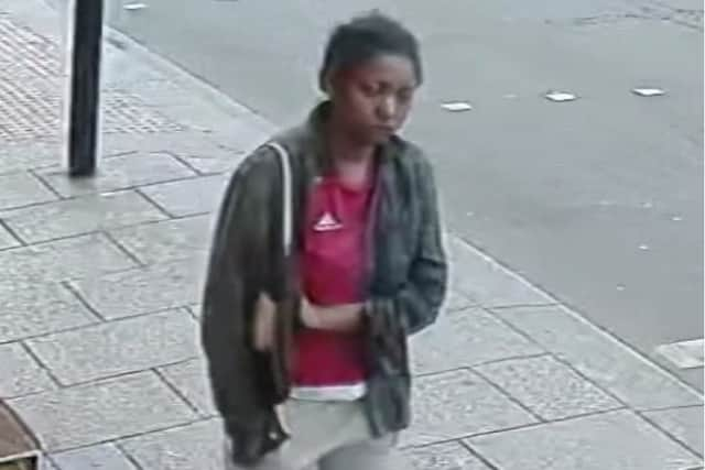 New CCTV has been released of Owami Davies, a student nurse missing for over a month, who was last seen in Croydon. Photo: Met Police