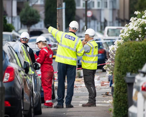 Police and Health and Safety Executive officials are investigating the gas explosion in Thornton Heath which killed little Sahara Salman. Credit: SWNS