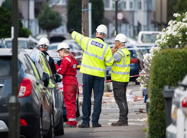 Police and Health and Safety Executive officials are investigating the gas explosion in Thornton Heath which killed little Sahara Salman. Credit: SWNS
