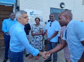Mayor Sadiq Khan meeting parents and youth workers at a community centre in Tottenham. Photo: LondonWorld