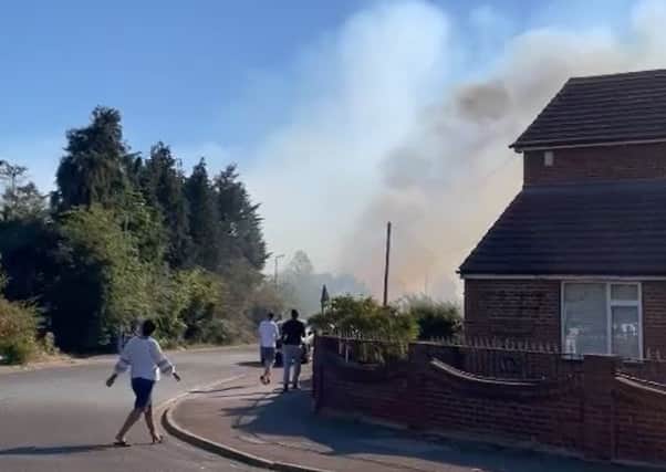 A second fire has broken out in Lambs Lane North, Rainham, in the last 24 hours. 