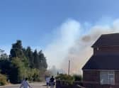 A second fire has broken out in Lambs Lane North, Rainham, in the last 24 hours. 