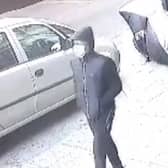 CCTV footage shows the suspect walking along Kirkdale, in Sydenham, just before the incident. Credit: Met Police