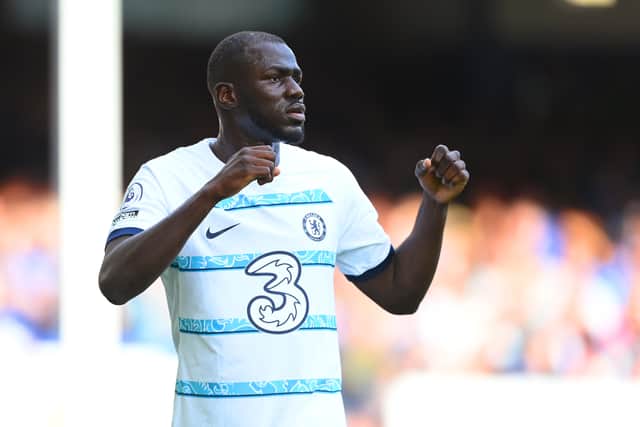 Kalidou Koulibaly of Chelsea looks on during the Premier League match (Photo by Michael Regan/Getty Images)