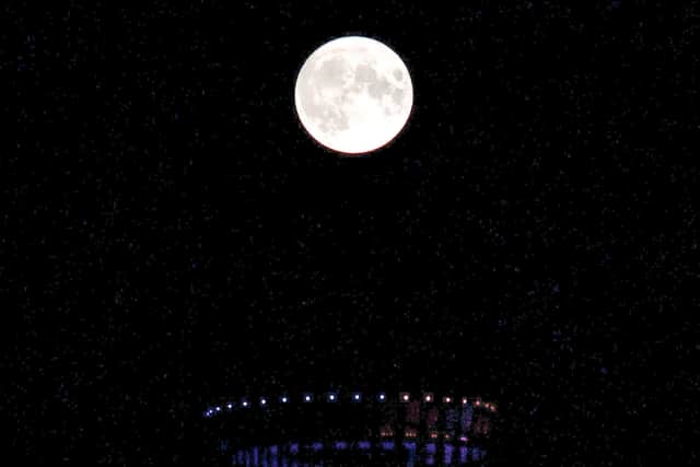 Richard Lim captured this photo of the moon over Dane’s Yard Tower at Sugar House Island in Hackney.