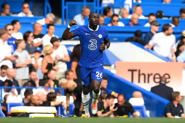 Kalidou Koulibaly celebrates scoring. Credit: Shaun Botterill/Getty Images