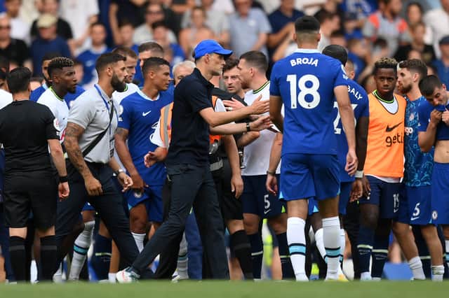 Thomas Tuchel, Manager of Chelsea reacts after the Premier League match between Chelsea FC and Tottenham (Photo by Shaun Botterill/Getty Images)