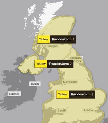 It comes after a second blazing heatwave scorched London in baking 36C temperatures. Photo: Met Office