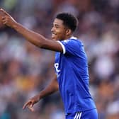 Wesley Fofana of Leicester City celebrates after scoring their side's third goal during the Pre-Season Friendly  (Photo by George Wood/Getty Images)