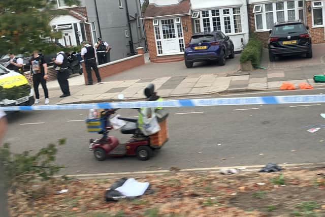 A man in his 80s has been fatally knifed while riding a mobility scooter in Greenford, west London. Photo: Ronaldo Butrus