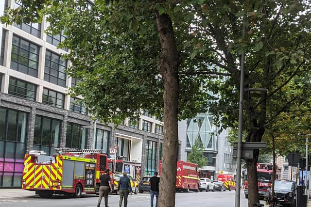 Offices nearby have been evacuated. Photo: LondonWorld
