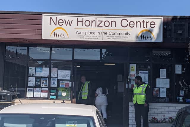 Displaced residents are being supported at the New Horizon Centre on South Lodge Avenue.