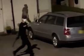 Machete wielding thugs tried to break into a home in Hayes, West London. Photo: UB1UB2
