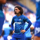  Marc Cucurella of Chelsea warms up prior to the Premier League match between Chelsea FC (Photo by Shaun Botterill/Getty Images)