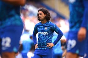  Marc Cucurella of Chelsea warms up prior to the Premier League match between Chelsea FC (Photo by Shaun Botterill/Getty Images)