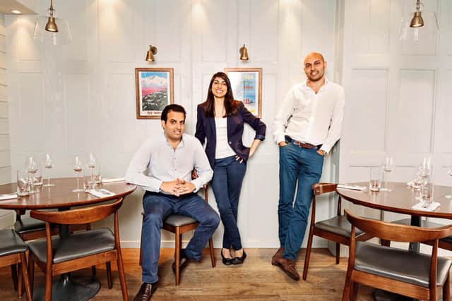From left, the JKS Founders Karam Sethi, Sunaina Sethi and Jyotin Sethi. Photo: JKS