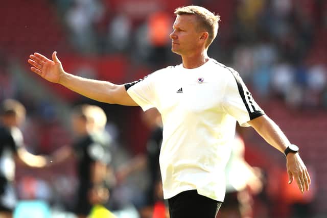 Jesse Marsch of Leeds United during the Premier League match between Southampton FC (Photo by Henry Browne/Getty Images)