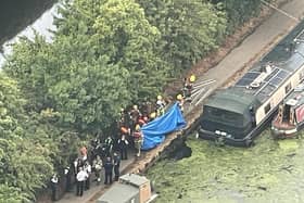 The body of a man has been found in the water at Tottenham Lock, near Hale Wharf. Pic: Supplied