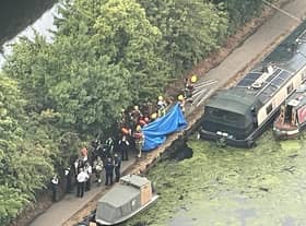 The body of a man has been found in the water at Tottenham Lock, near Hale Wharf. Pic: Supplied
