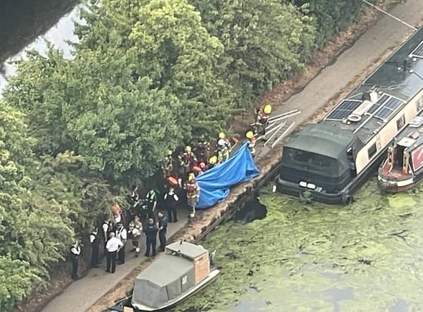 The body of a man has been found in the water at Tottenham Lock, near Hale Wharf. Pic: Supplied