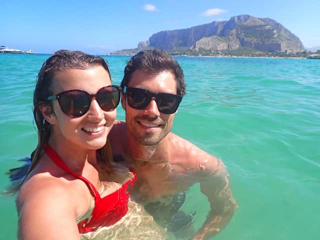 The couple got married in December in a small ceremony in Antigua. Photo: Cancer Research
