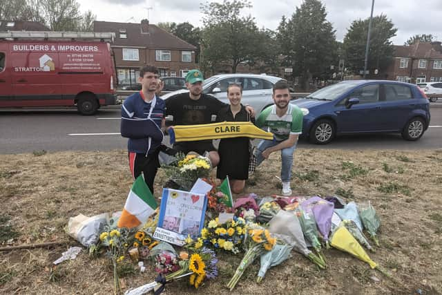 Members of the Irish community organised a vigil for Thomas O’Halloran