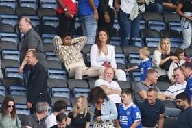 Wesley Fofana of Leicester City looks on from the stand after the Premier League match  (Photo by Michael Regan/Getty Images)