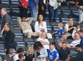 Wesley Fofana of Leicester City looks on from the stand after the Premier League match  (Photo by Michael Regan/Getty Images)