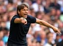 Antonio Conte, Manager of Tottenham Hotspur, gives instructions to his players (Photo by Clive Mason/Getty Images)