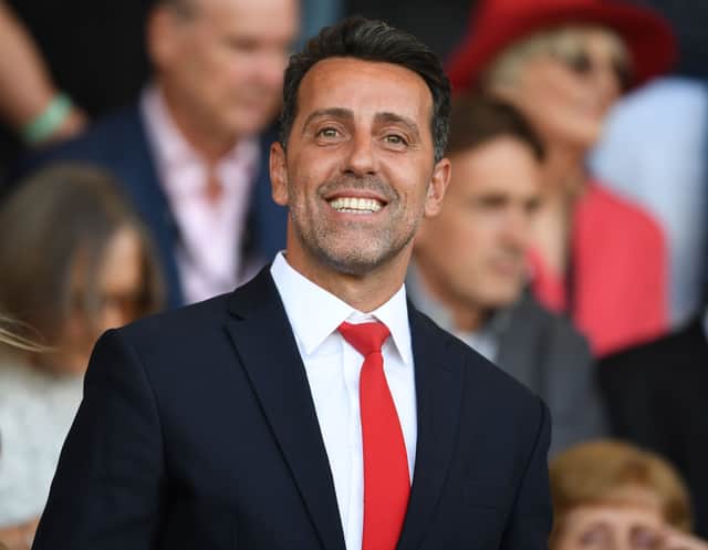  Arsenal Director of Football Edu before the Premier League match between AFC Bournemouth  (Photo by Stuart MacFarlane/Arsenal FC via Getty Images)