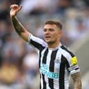 Newcastle player Kieran Trippier reacts during the Pre Season friendly match  (Photo by Stu Forster/Getty Images)