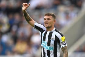 Newcastle player Kieran Trippier reacts during the Pre Season friendly match  (Photo by Stu Forster/Getty Images)