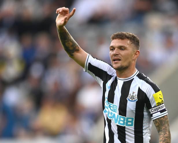 Newcastle player Kieran Trippier reacts during the Pre Season friendly match  (Photo by Stu Forster/Getty Images)