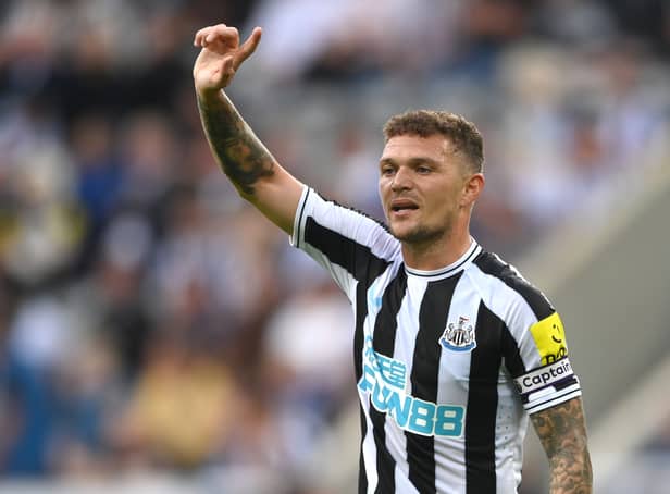 <p>Newcastle player Kieran Trippier reacts during the Pre Season friendly match  (Photo by Stu Forster/Getty Images)</p>