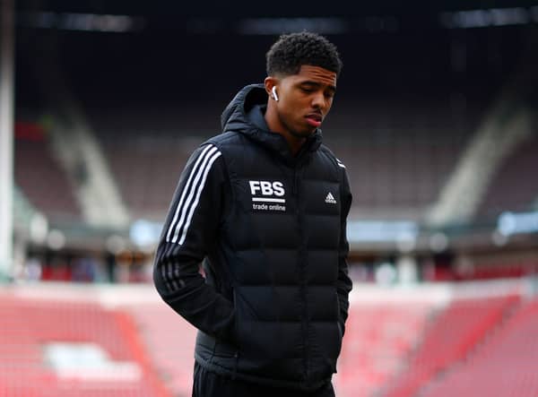 Wesley Fofana of Leicester City inspects the pitch prior to the UEFA Conference League Quarter (Photo by Dean Mouhtaropoulos/Getty Images)