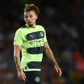 Kalvin Phillips of Manchester City looks on during the friendly match (Photo by David Ramos/Getty Images)